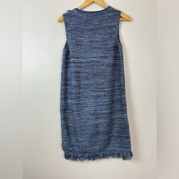 ANTHROPOLOGIE X HOLDING HORSES KNIT FRINGE BOHEMIAN MINI TANK DRESS - Picture 5 of 6